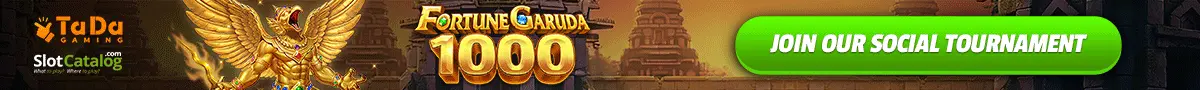 First TaDa Gaming Social Tournament with Fortune Garuda 1000 slot