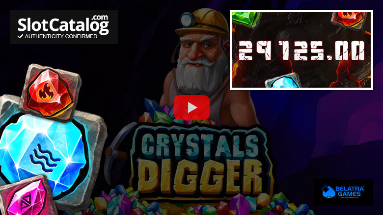Κουλοχέρης Crystals Digger Big Win Ιανουάριος 2022