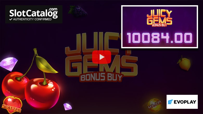 Juicy Gems slot Big Win Μάιος 2026