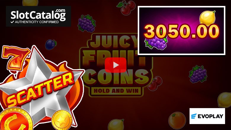 Κουλοχέρης Juicy Fruit Coins Big Win Μάιος 2026