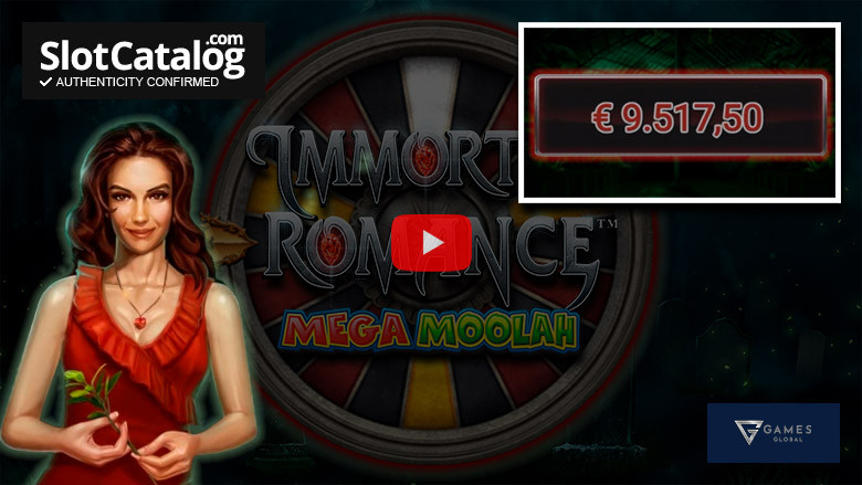 Immortal Romance Mega Moolah κουλοχέρη Big Win Απρίλιος 2024