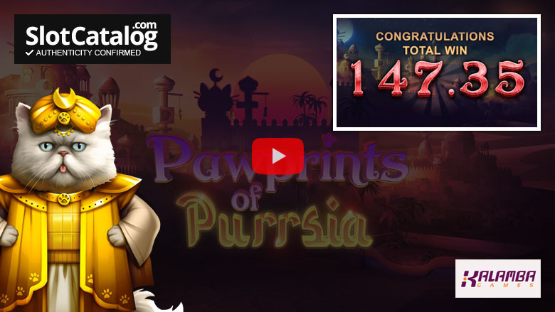 Pawprints of Purrsia κουλοχέρη Big Win 2021 Μαΐου