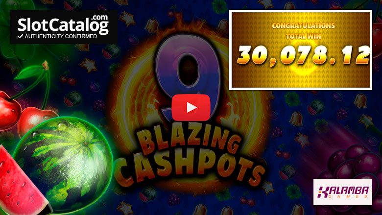 Κουλοχέρης 9 Blazing Cashpots Big Win Μάιος 2023