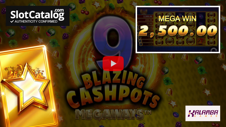 Κουλοχέρης 9 Blazing Cashpots Megaways Big Win Φεβρουάριος 2023