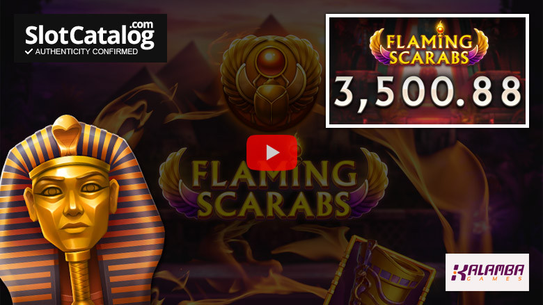 Κουλοχέρης Flaming Scarabs Big Win Ιούλιος 2023