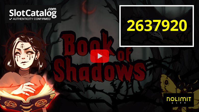 Κουλοχέρη Book of Shadows Big Win Ιούλιος 2021