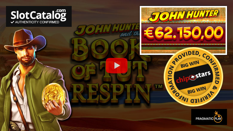 Ο John Hunter and the Book of Tut Respin slot Big Win Ιούνιος 2023