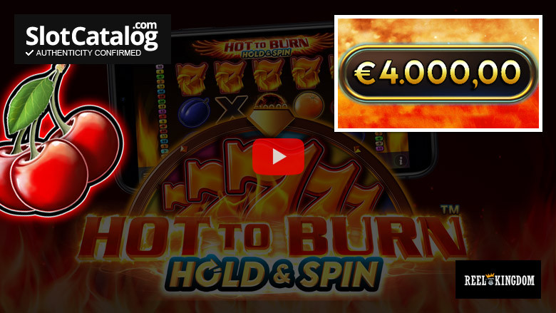 Κουλοχέρης Hot to Burn Hold and Spin Big Win Νοέμβριος 2021
