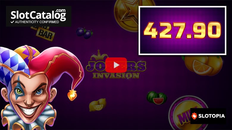 Jokers Invasion slot Big Win Μάιος 2026