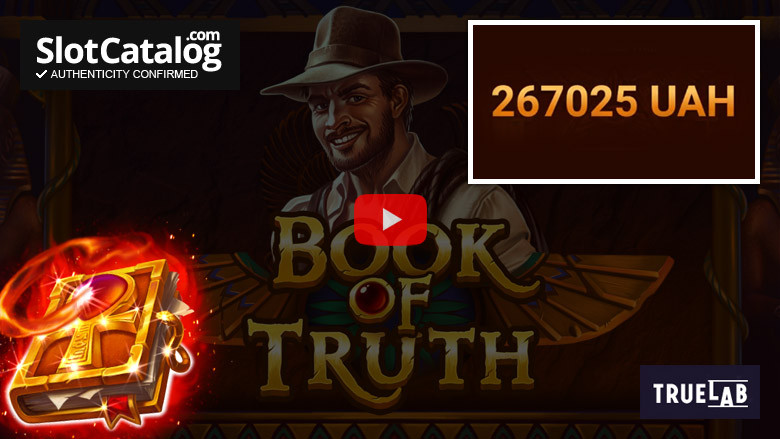 Κουλοχέρης Book of Truth Big Win Αύγουστος 2021
