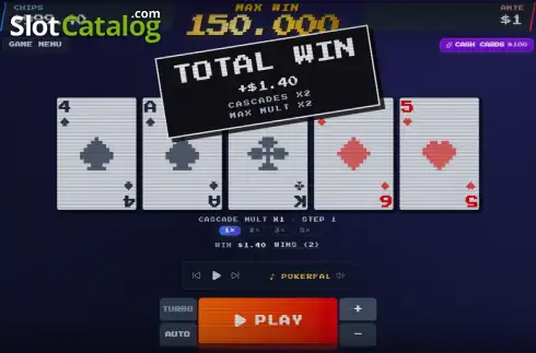 Οθόνη3. Pokerfall Extreme Κουλοχέρης