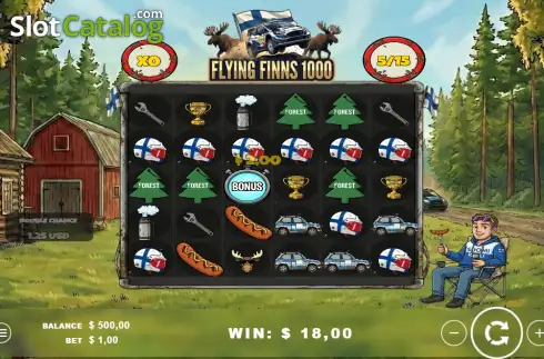 Οθόνη3. Flying Finns 1000 Κουλοχέρης