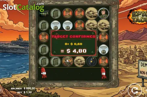 Οθόνη3. Operation Epic Taco Κουλοχέρης