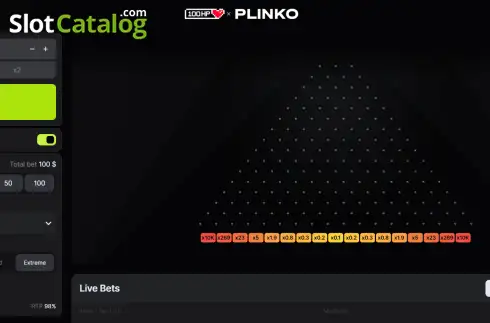 Οθόνη2. Plinko (100HP Gaming) Κουλοχέρης