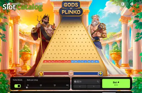 Οθόνη2. Gods of Plinko Κουλοχέρης