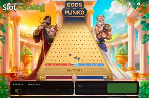 Οθόνη3. Gods of Plinko Κουλοχέρης