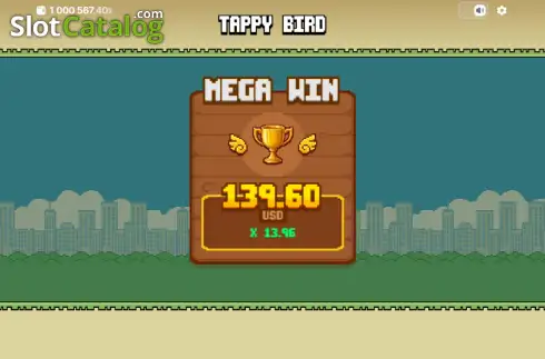 Οθόνη3. Tappy Bird (100HP Gaming) Κουλοχέρης