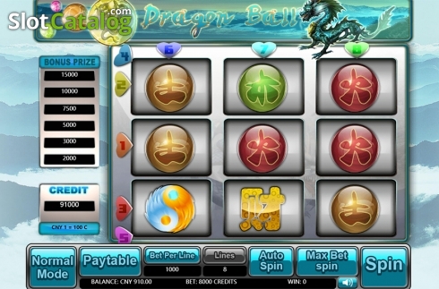 Οθόνη2. Dragon Ball (Aiwin Games) Κουλοχέρης