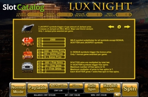 Οθόνη5. Lux Night Κουλοχέρης 