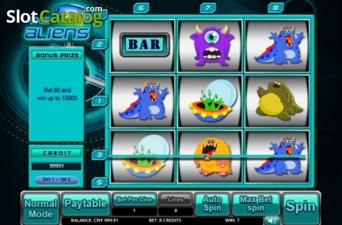 Οθόνη3. The Aliens (Aiwin Games) Κουλοχέρης