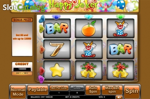 Οθόνη2. Happy Joker (Aiwin Games) Κουλοχέρης