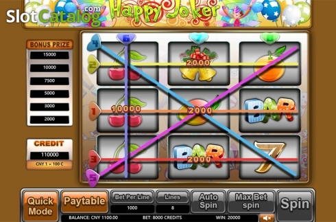 Οθόνη5. Happy Joker (Aiwin Games) Κουλοχέρης