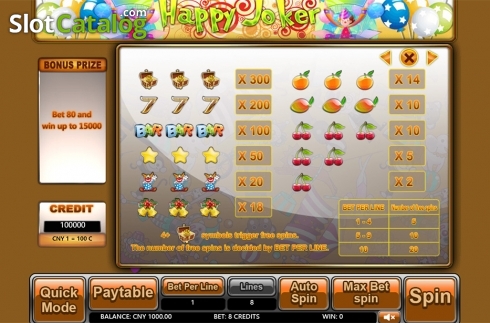 Οθόνη6. Happy Joker (Aiwin Games) Κουλοχέρης