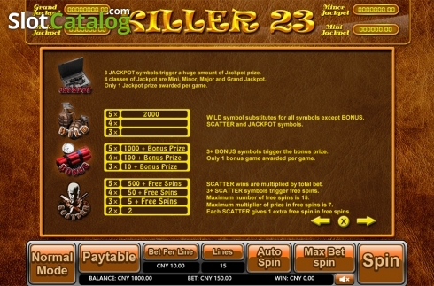 Οθόνη7. Killer 23 Κουλοχέρης 