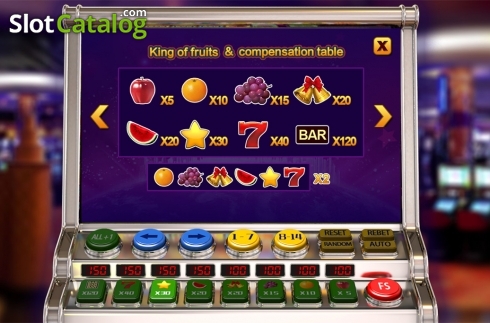 Οθόνη5. King of Fruits (Aiwin Games) Κουλοχέρης