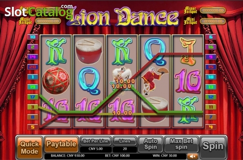 Οθόνη3. Lion Dance (Aiwin Games) Κουλοχέρης