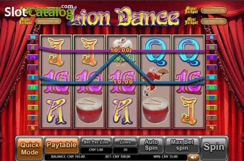 Οθόνη4. Lion Dance (Aiwin Games) Κουλοχέρης