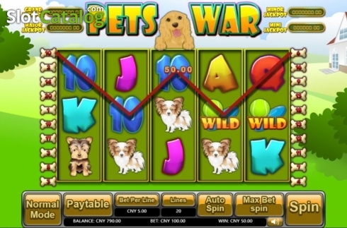 Οθόνη3. Pets War Κουλοχέρης