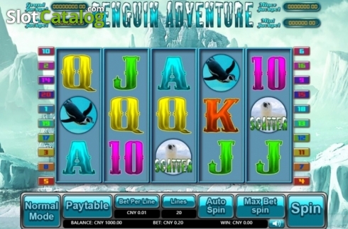 Οθόνη2. Penguin Adventure Κουλοχέρης