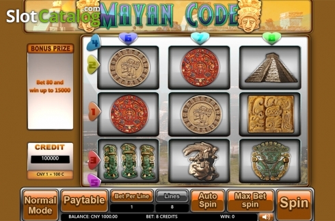 Οθόνη2. Mayan Code Κουλοχέρης