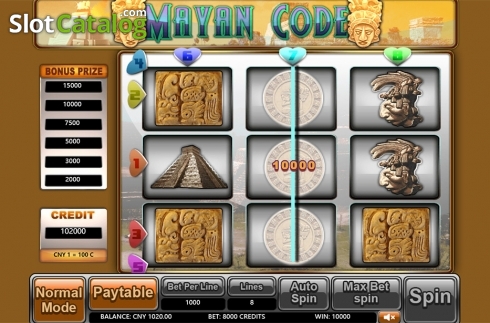 Οθόνη3. Mayan Code Κουλοχέρης