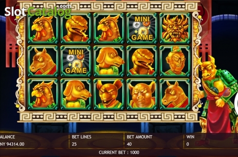 Οθόνη5. Chinese Zodiac (Triple Profits Games) Κουλοχέρης