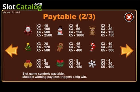 Οθόνη7. Christmas Joy (Triple Profits Games) Κουλοχέρης