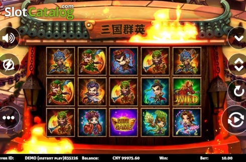 Οθόνη2. Three Kingdoms (Triple Profits Games) Κουλοχέρης