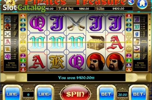 Οθόνη3. Pirates Treasure (Slot Factory) Κουλοχέρης