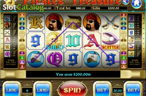 Οθόνη4. Pirates Treasure (Slot Factory) Κουλοχέρης