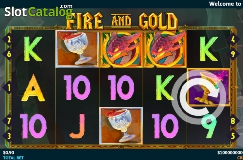 Οθόνη2. Fire and Gold (Funky Games) Κουλοχέρης