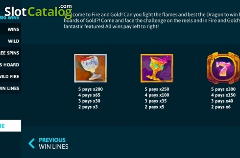 Οθόνη5. Fire and Gold (Funky Games) Κουλοχέρης