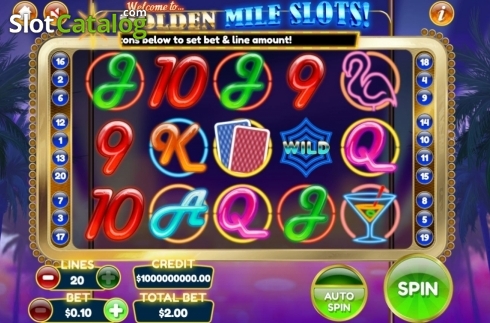 Οθόνη2. Golden Mile Slots Κουλοχέρης
