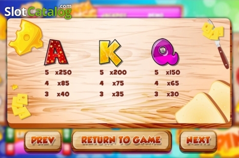 Οθόνη5. Cheese Chase (Slot Factory) Κουλοχέρης