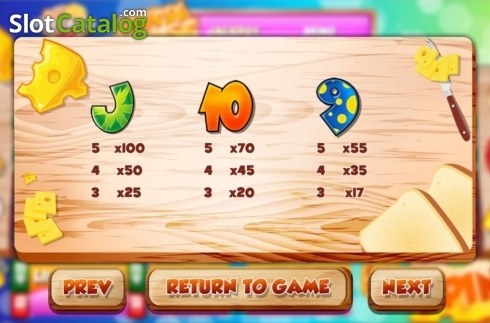 Οθόνη6. Cheese Chase (Slot Factory) Κουλοχέρης