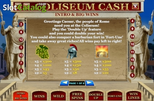 Οθόνη4. Coliseum Cash Κουλοχέρης