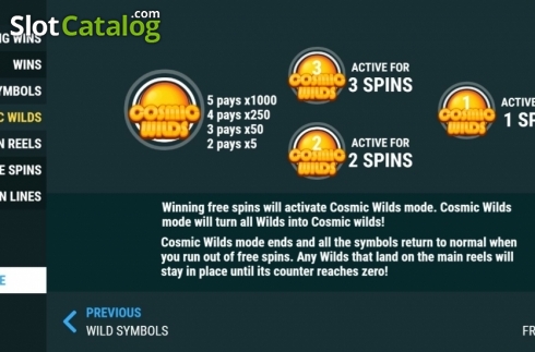 Οθόνη8. Cosmic Wilds Κουλοχέρης