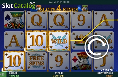 Οθόνη3. Slots 4 Kings Κουλοχέρης