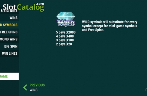 Οθόνη7. Wild Diamond Wins Κουλοχέρης