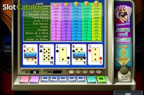 Οθόνη2. Aces And Faces (Novomatic) Κουλοχέρης